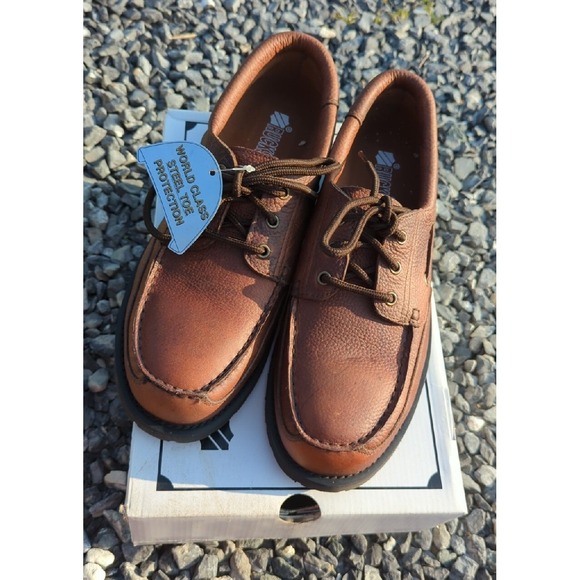 Rucks PC Shoes Mens‎ Sz 11 Brown Leather Work Oxford Sneakers Shoes Distressed main image 4